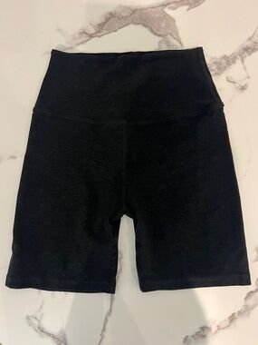 Beyond Yoga Black High-Waist Bike Shorts